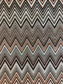 Luxe stof Murano zigzag medium bruin