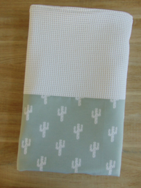 Set babykamer cactus oud mint/wit