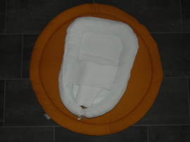 Boxkleed rond en babynestje wafelkatoen