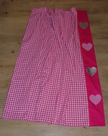 Wiegbekleding fuchsia/zilver