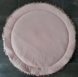Boxkleed rond nicky velours met satijnen ruche