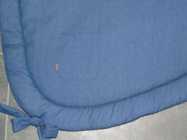 Boxkleed Tripus spijkerstof blauw met zakje