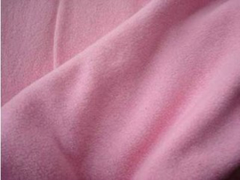 Fleece katoen lichtroze (012)