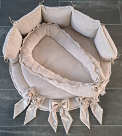Set rond Linn nicky velours met sierrandje