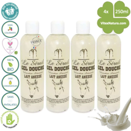 Marseille douche en bad gel Ezelinnenmelk 4x250ml