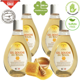 Marseille douche en bad gel Honing  4x300ml