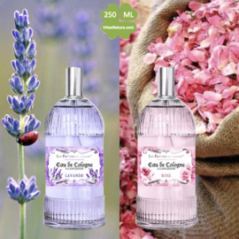 Roses and Lavender Eau de Cologne 250 ML | unisex | multifunctional