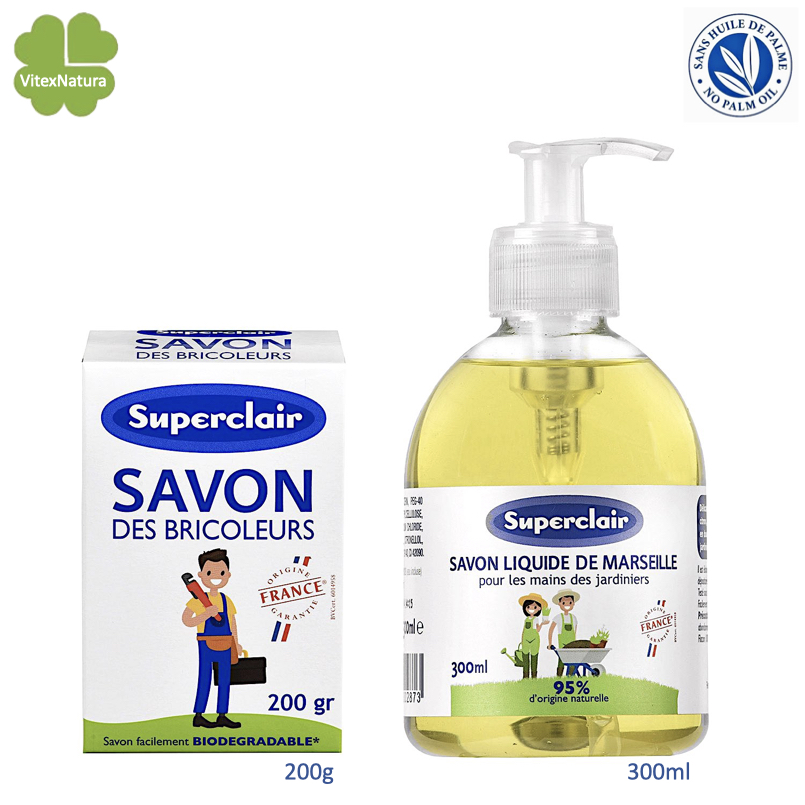 Soap set handyman soap bricoleur stain soap 200g and liquid hand soap with essential lemon oil for gardeners 300ml