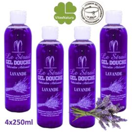 Marseille douche en bad gel Lavendel 4x250ml