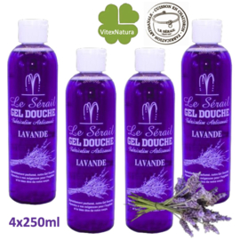 Marseille shower and bath gel Lavender 4x250ml