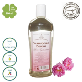 Chuveiro e xampu Marselha Rosas 1x500ml