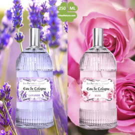 Roses and Lavender Eau de Cologne 250 ML | unisex | multifunctional