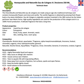 Kamperfoelie en Naturelle Eau de Cologne 250 ML | unisex | multifunctioneel