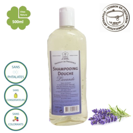 Chuveiro e xampu Marselha Lavanda 1x500ml