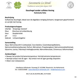 Marseille douche en bad gel Honing  14x300ml