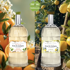 Orange Blossom & Lemon Eau de Cologne 250 ML | unisex | multifunctional