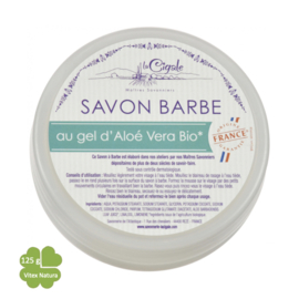 Sapone da barba in gel di aloe vera biologico con glicerina 150g