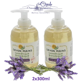 Organic lavender hand soap pump bottle 2x300ml