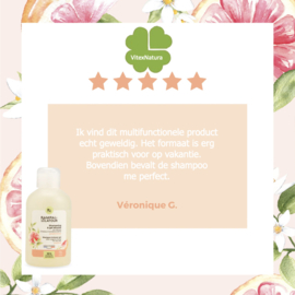 Biologische Grapefruit 2-in-1 Shower Shampoo met Aloë Vera & Honing Rampal Latour Gecertificeerd