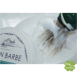 Økologisk aloe vera gel barbersåpe med glyserin 150g