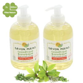 Biologische Franse provinciaalse handzeep pompfles 2x300ml