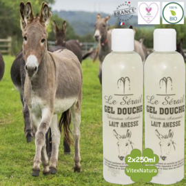 Marseille shower and bath gel Donkey milk 2x250ml