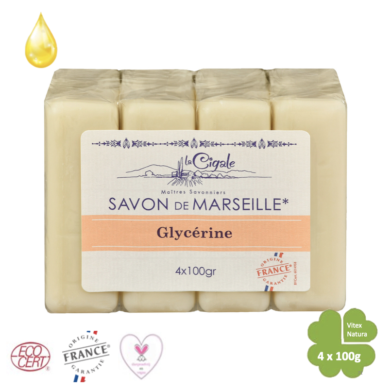 Marseille Soap Glycerin 4x100g