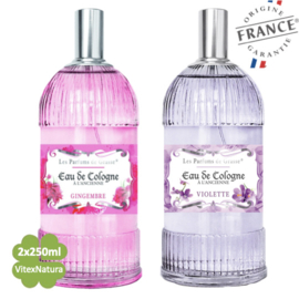Gingember en Violette Eau de Cologne 250 ML | unisex | multifunctioneel