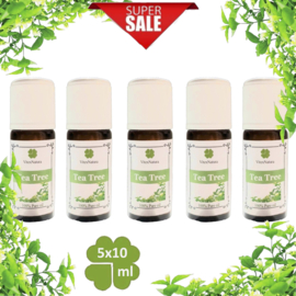 Ren æterisk Tea Tree Oil 5x10ml