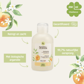 Biologische Oranjebloesem Douchegel met Arganolie & Aloë Vera 250ml Rampal Latour