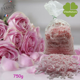 Copos de jabón de Marsella con aceite esencial de Rosa 3x750g