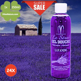 Marseille shower and bath gel Lavender 24x250ml