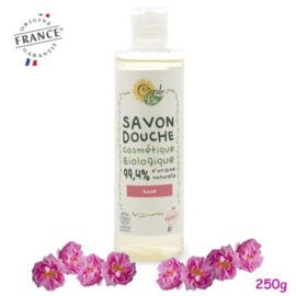 Organic rose flower shower gel 250ml