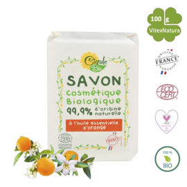 Organic orange blossom soap 100g