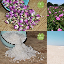 Sól mineralna 500g Pąki róży 50g