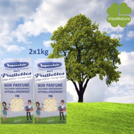 Superclair zeepvlokken naturel 2x1kg