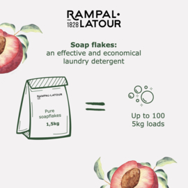 Marseille soap flakes Peach 1.5 kg