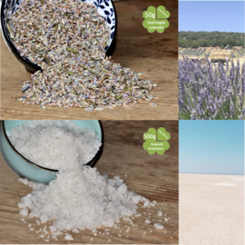 Mineralen zout 500g Lavendel 50g