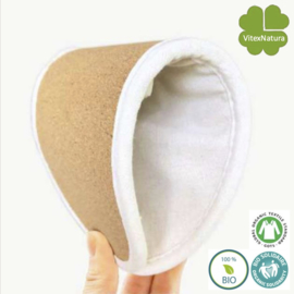 Organic linen bath slipper closed toe