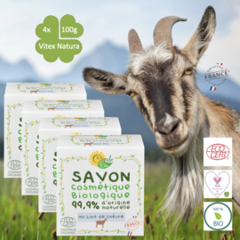 Savon au lait de chèvre bio 100g
