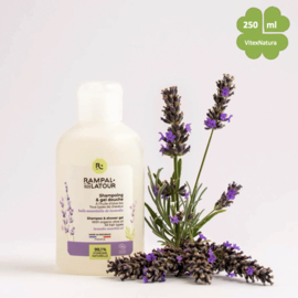 Biologische Lavandin 2-in-1 Shower Shampoo met Olijfolie & Aloë Vera Rampal Latour Gecertificeerd