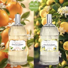 Orange Blossom & Lemon Eau de Cologne 250 ML | unisex | multifunctional