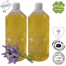 Savon liquide de Marseille 2x1000ml parfumé