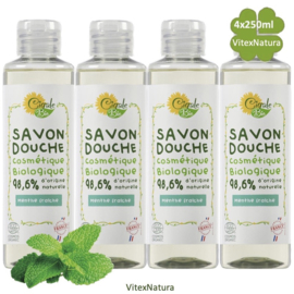 Organiczny żel pod prysznic świeża mięta 4x250ml