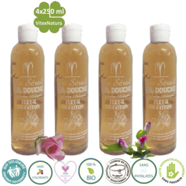 Marseille douche en bad gel katoenbloesem 4x250ml