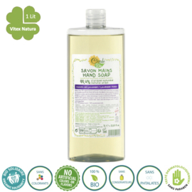 Organic Field Lavender Liquid Soap 1 Liter Natural Ingredients