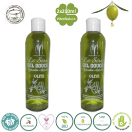 Gel de banho e duche Marselha Oliva 2x250ml