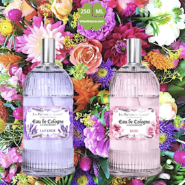 Roses and Lavender Eau de Cologne 250 ML | unisex | multifunctional