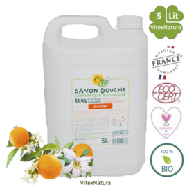 Organic shower gel with orange blossom oil 5L