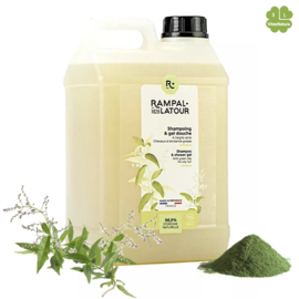 Marseille soap shower shampoo 3L organic clay and verbena